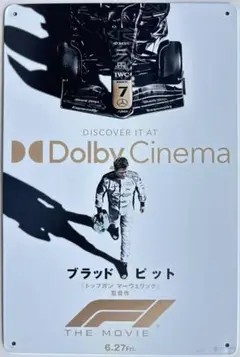 F1 メタルサイン　インテリア雑貨　映画ポスターブリキ看板