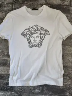 VERSACE メデューサ刺繍 Tシャツ ホワイト