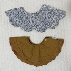 【 美品2枚 】 ペアマノン プティマイン スタイ よだれかけ