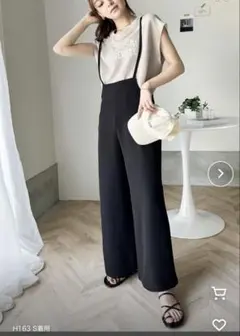 CLASSICAL ELF サスペンダー付きサロペットパンツ　ブラック　Mサイズ