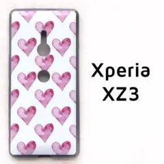 Xperia XZ3 ケース レッド ハート カバー