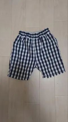 無印良品　チェック柄　短パン 80cm