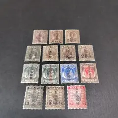 銭単位切手(美品)南方占領地 フィリピン 1943年~44年 普通切手14種完 銭単位切手(美品)南方占領地 フィリピン 1943年~44年 普通切手14