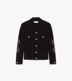 ernest w baker ROSE STUDDED DENIM JACKET