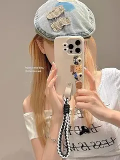 【新入荷】 グルミット 韓国 犬 スマホケース iPhone15 ストラップ付