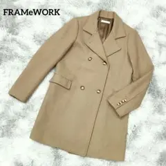 MC043/ FRAMeWORK チェスターコート ジャケット 金ボタン 38