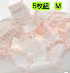 5枚組M 160cm中学生ショーツ ローウエスト ジュニア綿 高校生　第530号