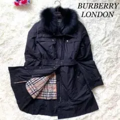 美品✨バーバリーロンドン ダウンJKT ライナー付 大きいサイズ ファー着脱可