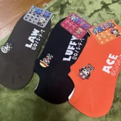 ワンピース ONEPIECE 靴下 キャラソックス ロー エース ルフィ くつ下
