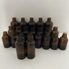 ⑩ガラス 小瓶 茶色 アロマオイル 薬品 空き瓶 まとめ売り