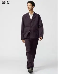 タグ付き新品　UNIQLO C L ワークジャケット　WINE