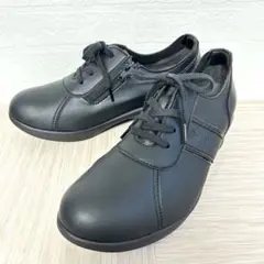 〖極美品〗Re:getA リゲッタ　ヒールスニーカー　ウェッジ　黒　コンフォート