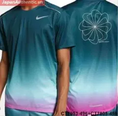 Nike マイラーグラデーション ランニングTシャツ　DRY　風車ロゴ