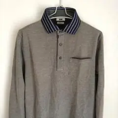 JOSEPH ABBOUD ジョセフアブード 長袖ポロシャツ グレー