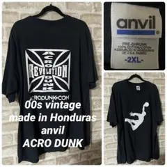 ビンテージ 00s anvil メンズ2XL Tシャツ　アイアンクロス　ロゴ