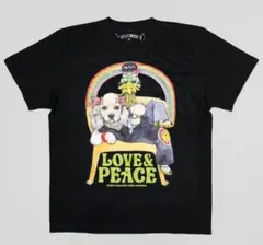 ボリス雑貨店　ヒグチユウコ　LOVE＆PEACE　BK　黒　ブラック　Tシャツ