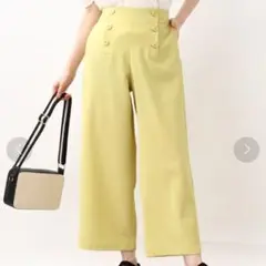 【grove】マリンボタンワイドパンツMサイズ