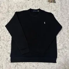 ポロ　ラルフローレン　ブラック　トレーナー メンズ