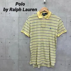 Polo by Ralph Lauren ポロシャツ ボーダー メンズ M 黄