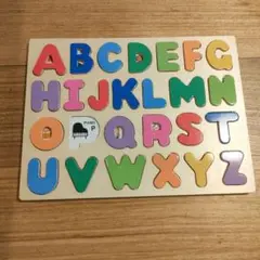 木製アルファベットパズル