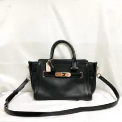 美品 コーチ COACH 2way ショルダーバッグ スワッガー 34816