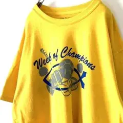 ウィーク オブ チャンピオンズ スポーツ Tシャツ L イエロー 黄色 古着
