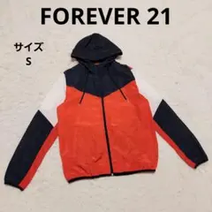 FOREVER 21 ナイロンジャケット S フルジップ フーディー カジュアル
