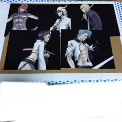 BLEACH　円盤封入特典　イラストピンナップカード5枚。レトロ