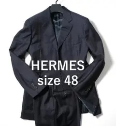 HERMES ネイビーストライプスーツ　48サイズ サイズ48(MとLの間) 楽天市場】【ドンドン見直し】極美品△正規品 HERMES エルメス