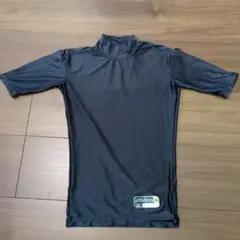 Mizuno ネイビー アンダーシャツ 半袖　ハイネック　JMサイズ