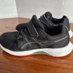 ASICS ブラック スニーカー ベルクロ　19㎝