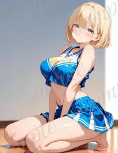 b496 美少女 かわいい イラスト 下着 コスプレ セクシー A4ポスター