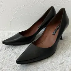 美品✨ラボキゴシワークス パンプス レザー 本革 ブラック 黒 23.5㎝