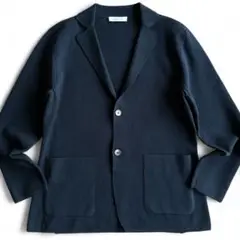 定価13万 Cruciani コットンミラノリブソリッドニットジャケット 50