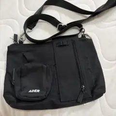 ADER ブラック ショルダーバッグ