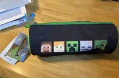 minecraft マインクラフト　ペンケース　ペンポーチ　筆箱　大容量