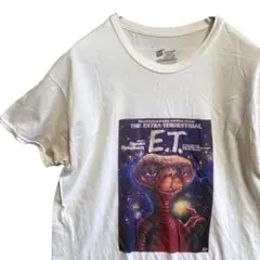 BFYO ムービー Tシャツ 古着 白 ET スピルバーグ 映画 キャラ レトロ