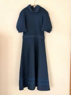 銀座マギー　I wonder if… 半袖ニットワンピース