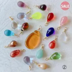 sale!!! チェコドロップビーズ　バラ②