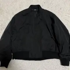 未使用級　UNIQLO : C　ボマージャケット　ジャンパー　ブルゾン　ブラック