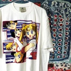 セーラームーン リプリント ティーシャツ 夏 半袖 メンズ 新品 XL ２XL