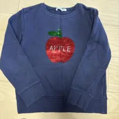 GLOBAL WORK アップルスパンコールトレーナー XL