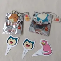 コメダ　ポケモン オリジナルチャーム デデンネ　カビゴン　ピック付き