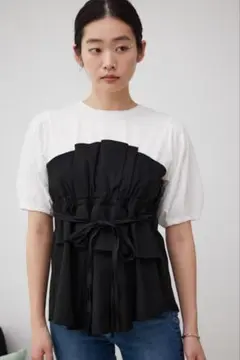 AZUL By moussy ビスチェレイヤードトップス