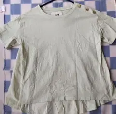 ONIGIRI　コムサ　Tシャツ　トップス　グリーン　緑　9号