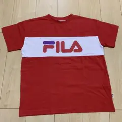 FILA フィラ　ビッグロゴ☆ Tシャツ　ゆったり　赤　レッド　S