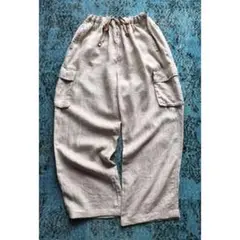 80s 90s "Tommy Bahama" wide linen cargo