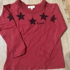 hushush赤 星柄 長袖Tシャツ ロンT