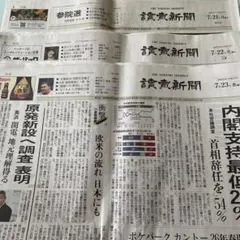 読売新聞 2025年7月21日-23日
