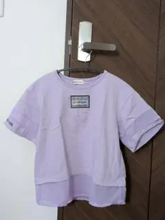JENNI belle　シフォン切替えレイヤード風Tシャツ 150cm
